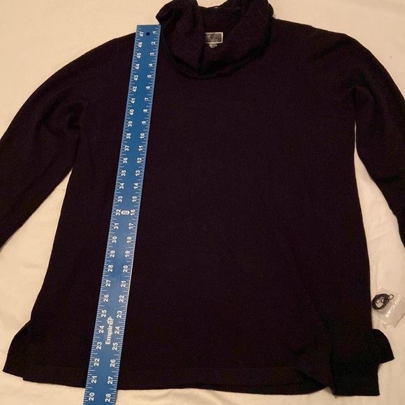 NWT JM Collection Textured Cowl Neck Black Sweater - Size 0X - Picture 6 of 8